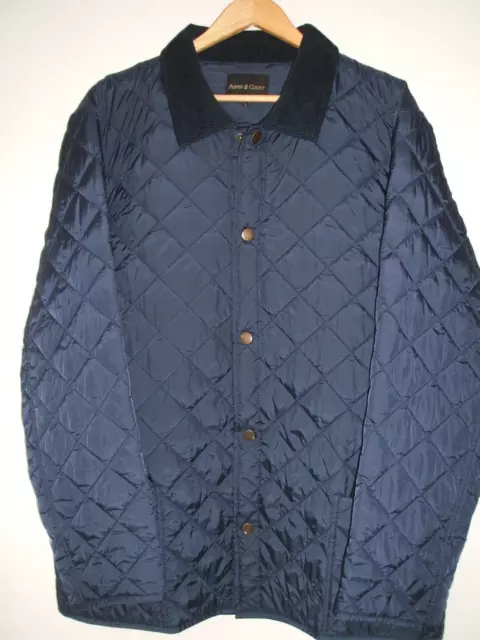 Aspen & Court Navy Quilted  Jacket - Size L