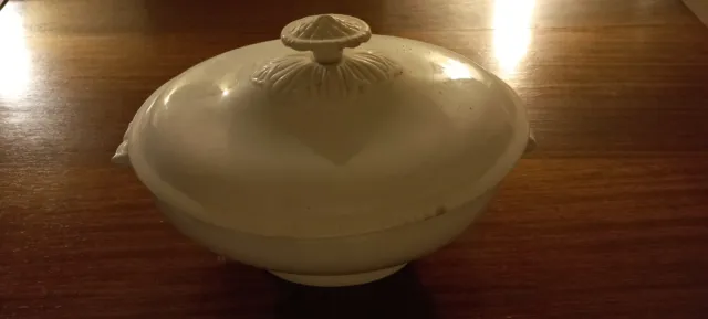 Legumiera zuppiera ovale di ceramica, vintage