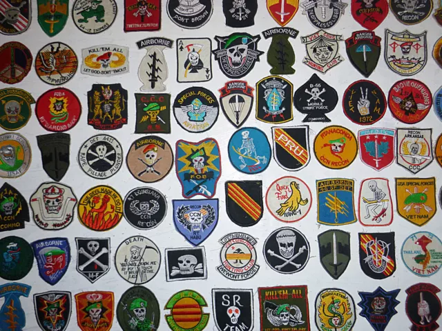 MACV-SOG - Lot x 77 Patch - US Special Forces - RANGER - LRRP, CIA - Vietnam War