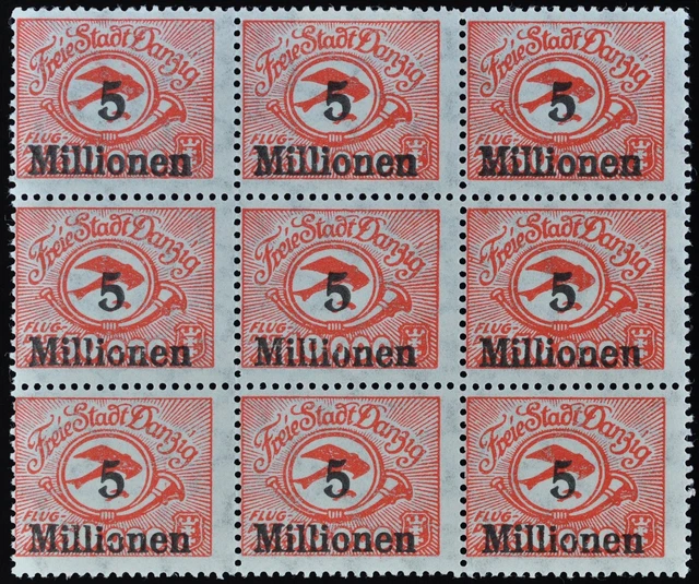 6571) Danzig Mi.-Nr. 180FI Mi.-Nr. 180 (8) postfrisch bis ungebraucht Mi. 130,-