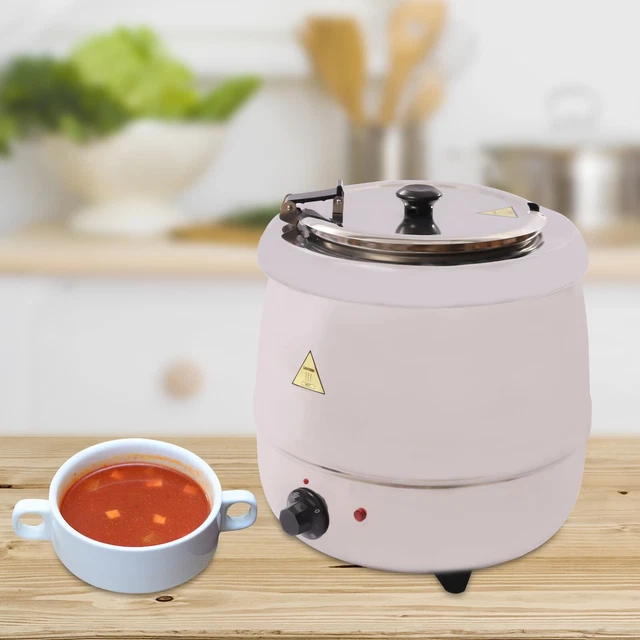 NEW 10L Commercial Electric Soup Stew Kettle Pot Warmer Restaurant Buffet 110V