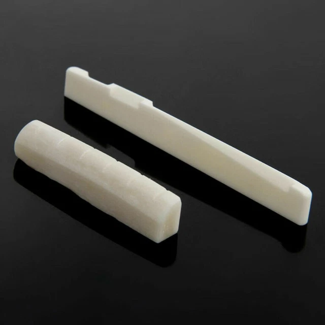 Sella E Capotasto In Osso Bianco Per Chitarra Acustica 12 Corde (ricambi)