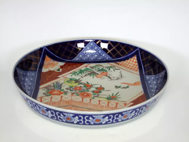 Huge Antique Japanese Imari Porcelain Low Bowl Fron Meiji Era 2