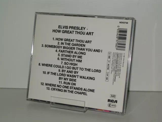 CD Elvis Presley - How Great Thou Art (1988 BMG Germany Flash Serie) 2