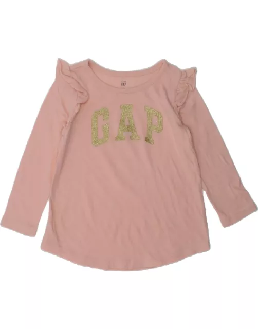 Top grafico GAP bambina manica lunga 18-24 mesi rosa AW86