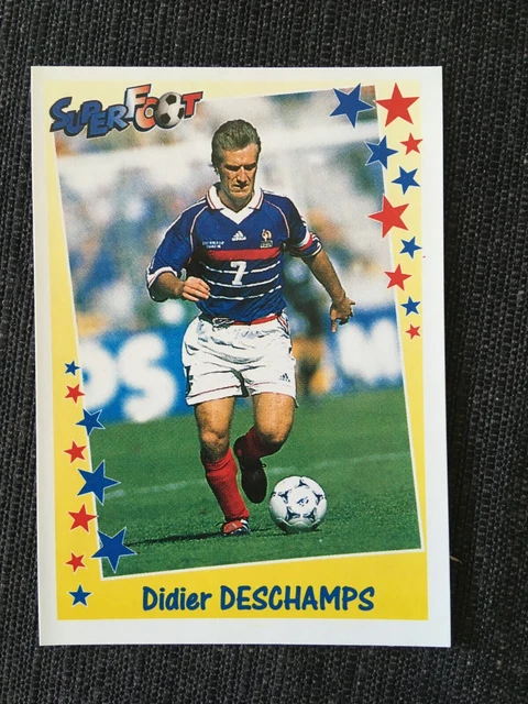 Autocollant Didier Deschamps Equipe De France 98 - Panini Poster