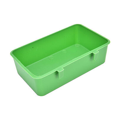 Bañera de plástico loro pájaro baño caja limpia alimentación comida caja de agua para mascotasH*YB