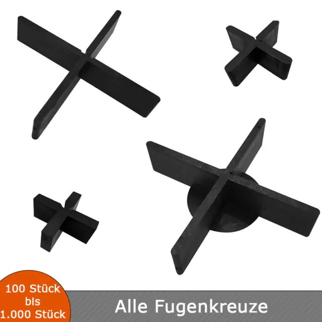 Fugenkreuze 2, 3, 4, 5, 6, 8, 10 mm Breite / 10 oder 20 mm Höhe Terrassenplatten