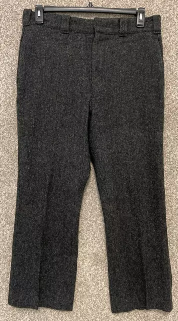 Vintage Woolrich Mens Gray Heavy Wool Field Hunting Pants Size 34X27 USA