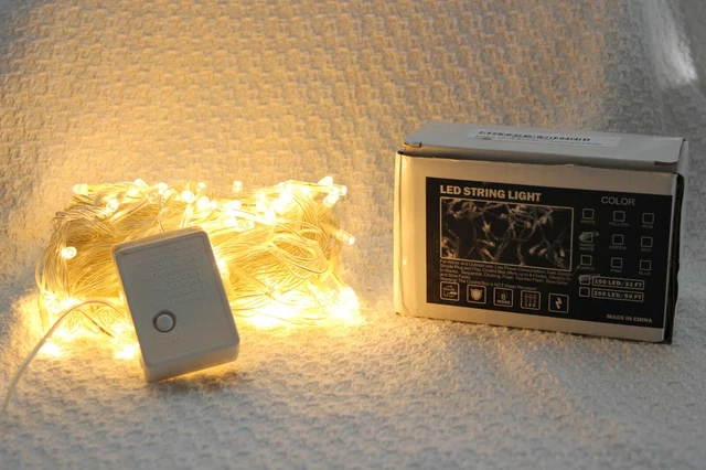 100 warm white LED Indoor Fairy String Lights Plug-in