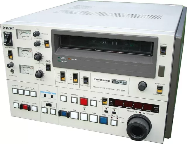 SONY BVU-800P ECONOMICO – High Band SP PAL 3/4 pollici U-Matic Editor Dolby C RRP £6000