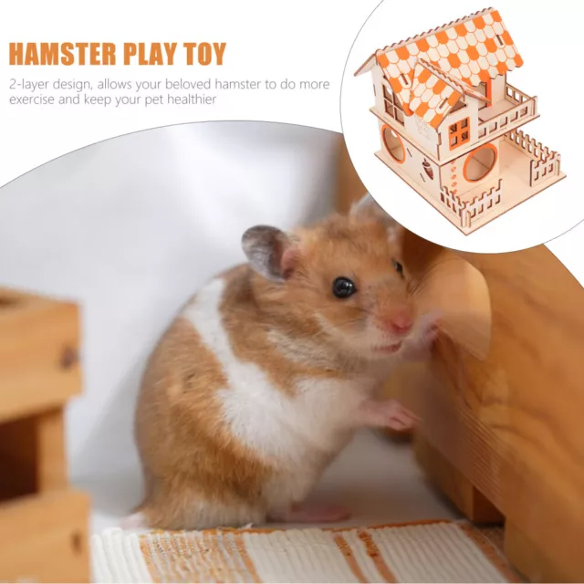 1Pc Meerschweinchen Guinea Pig Hideout Hamster Bett Mäuse Puzzle 2
