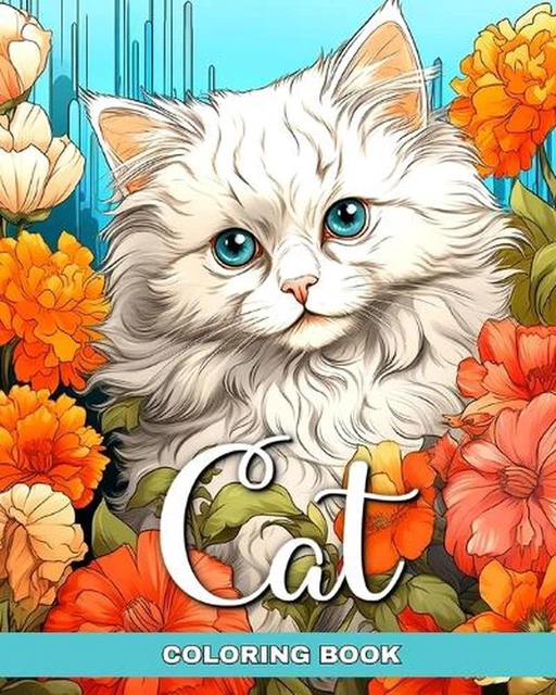 CAT COLORING BOOK: Cats Coloring Pages for Adults and Teens by Regina ...