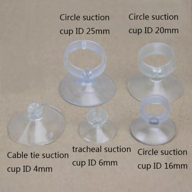 Aquarium Suction Cups Clips 4/6/16-25mm Suckers Fish Tank Pads Heater Pump Tube