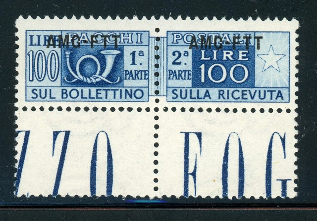 AMG-FTT Trieste MNH: Scott #Q22 100L Sapphire CV$4+