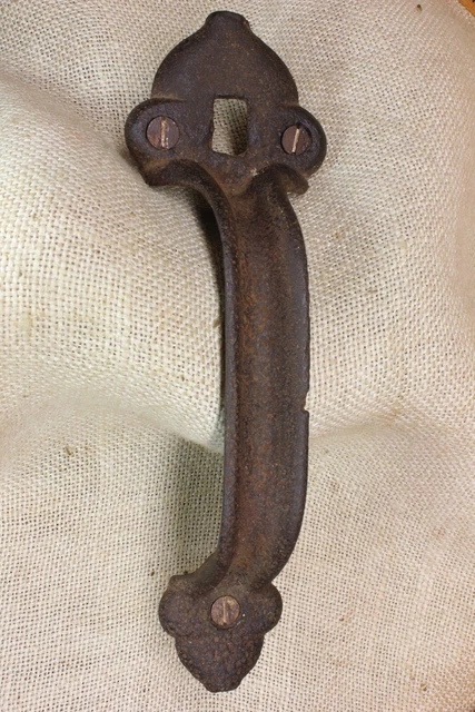 Old Barn Thumb Latch Handle Large 8 7/8” Door Gate Pull Vintage Heavy Cast Iron