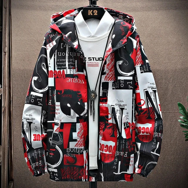 New Cool Men's Windbreaker Casual Hooded Jacket Waterproof Coat Male Outerwear