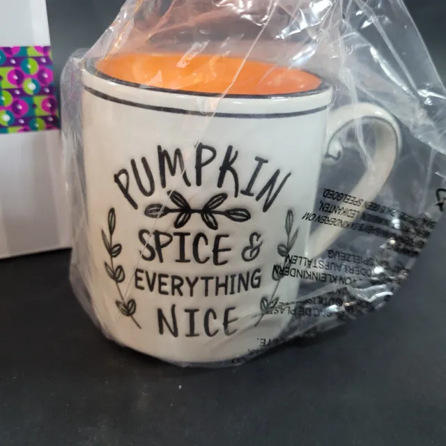 Scentsy Mini Warmer EVERYTHING NICE Pumpkin Spice Coffee Mug Home Fragrance
