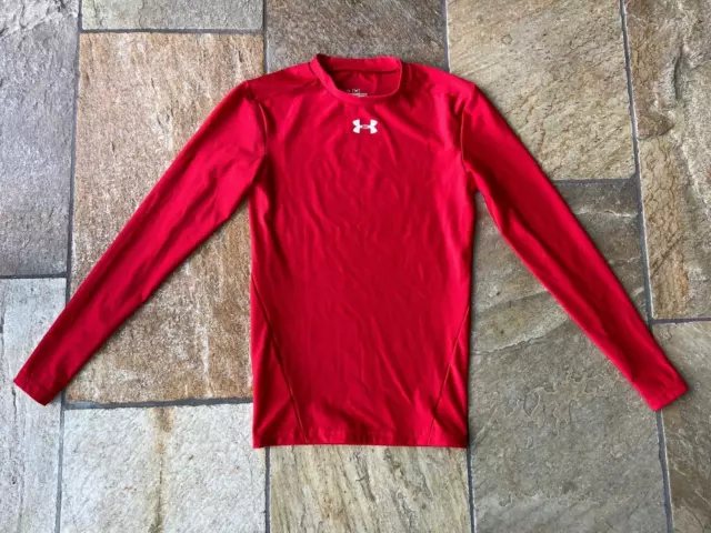 Herren Lauf Performance Fitness Shirt Under Armour Größe small rot Kompression