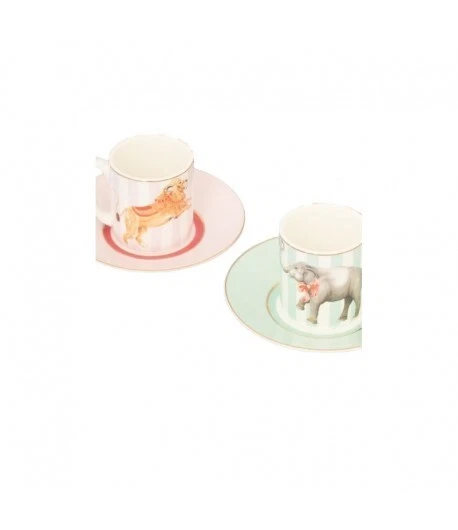 Maxwell & Williams Set Regalo 2 Tazze Da Caffè In Porcellana – 380 Ml – Scritte Colorate E Motivi Floreali