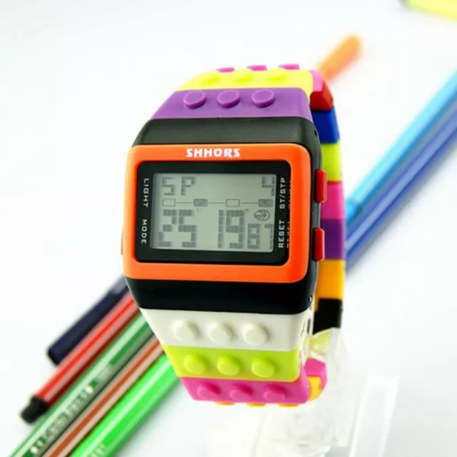 Men Women Wrist Watch Digital Sport Strap Kids Teen Girls Boys Children Gift