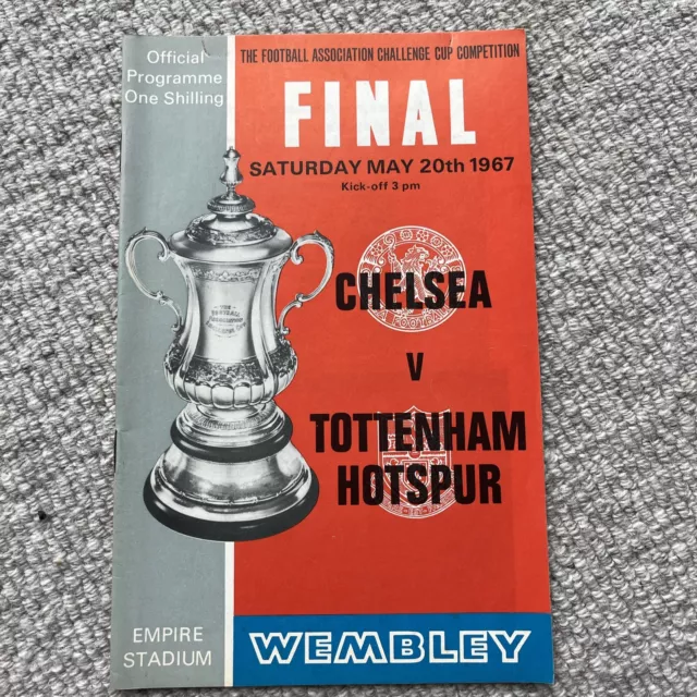 1967 FA Cup Final Chelsea v Tottenham Hotspur football programme