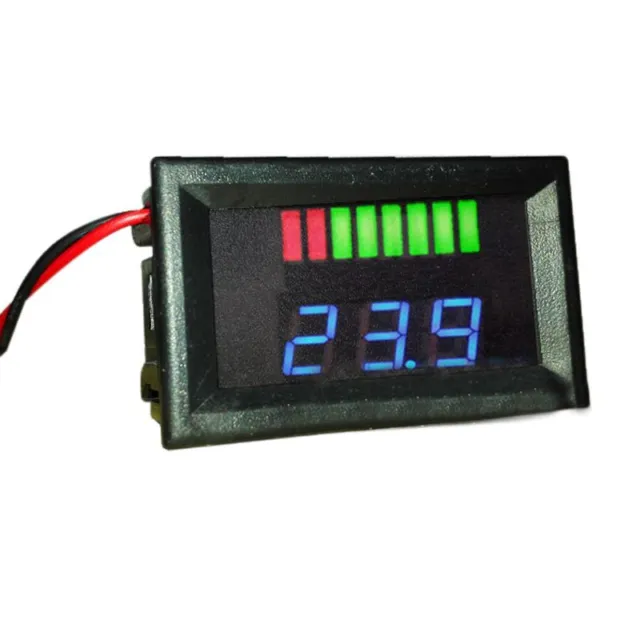 3X(12V ACID Lead Battery Capacity Indicator Charge Level LED Tester Blue Voltmet