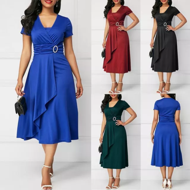 Vestidos Para Mujer Cortos De Fiesta Casuales Rayas Elegantes Moda