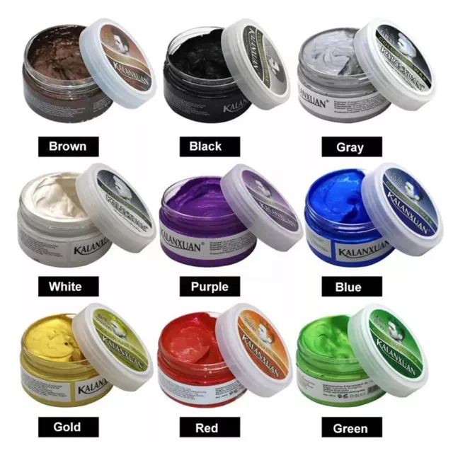 Hair Color Wax Cream DIY Hair Mud Dye Cream 9 Colors Temporary Modeling COSPLAY 2