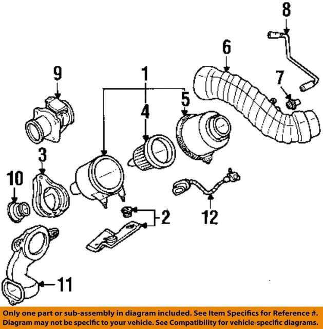 FORD OEM 9597 Ranger 3.0LV6 Air Cleaner IntakeVent Hose F57Z6A664DA