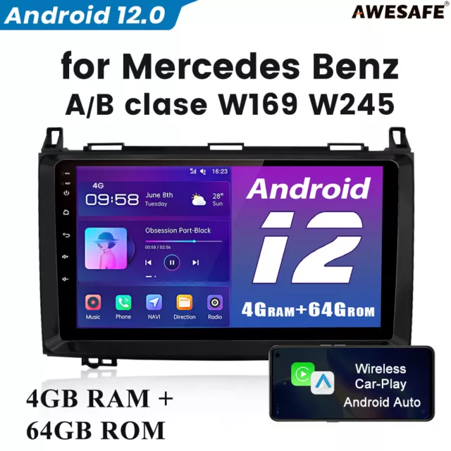 64G Carplay Android 12 Radio GPS For Mercedes Benz A B Class Vito Viano Sprinter