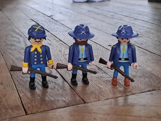 Playmobil Soldats Acw Nordiste Sudiste Western Lot