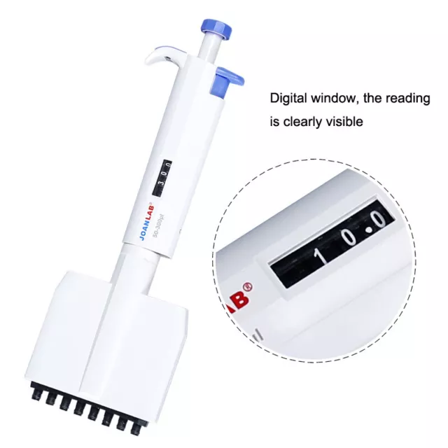 Multi-channel Pipette Manual Adjustable Micropipette Lab 8-12 Channels Pipette