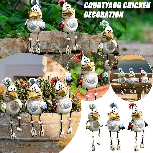 Garden Resin Chicken Farm Art-Backyard Decoration Courtyard Chicken Decoration 2