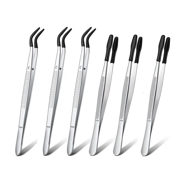 6 ud. punta de goma pinzas PVC silicona pinzas de precisión laboratorio industria D7W7