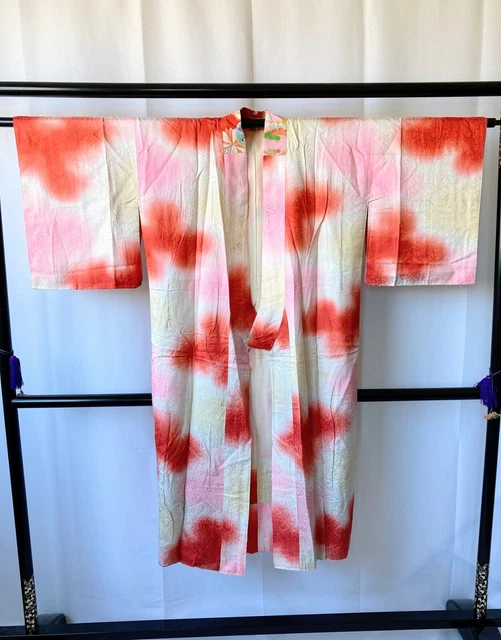 Vintage Japanese Juban kimono - Women's NagaJuban Kimono Robe