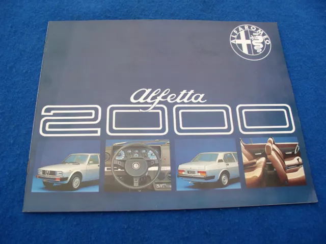 Prospekt Alfa Romeo Alfetta 2000 von 1977 Deutsch 24 Seiten