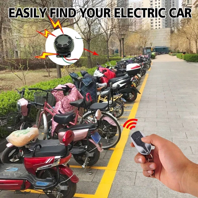 moto Dispositif d'alarme de moto Kit d'alarme sans fil Sécurité anti-vol 5