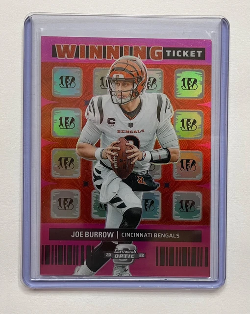 2022 Panini Contenders Optic - Winning Tickets Pink Prizm #WT-4 Joe Burrow /75