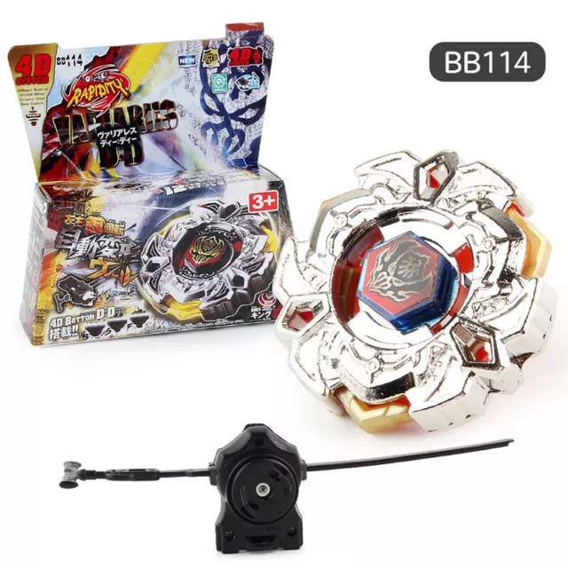 Beyblade 4D Gyro BB114 BB-114 VARIARES D Spinning Top Kids Xmas Toys W/Launcher