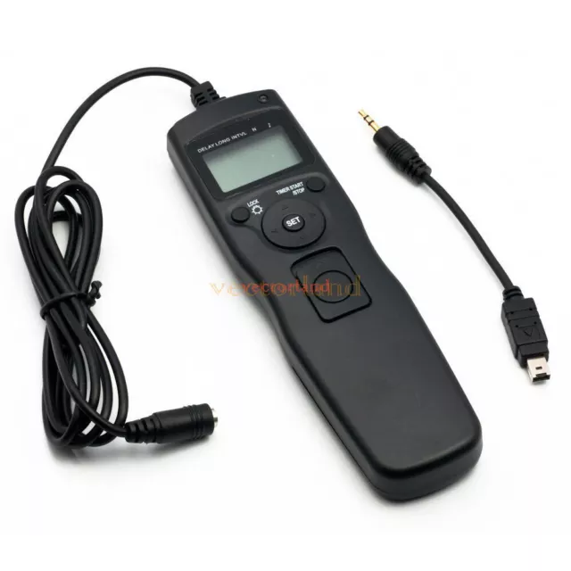 LCD Timer Remote Shutter Release cable for Nikon D90 D5000 D3100 D3200 D7000 AU