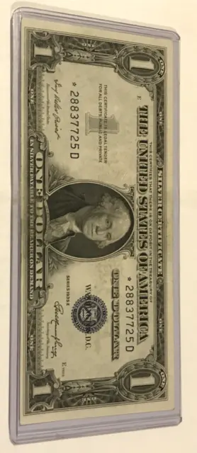1935 E *Star Note US $1 Dollar Silver Certificate AU/UNC
