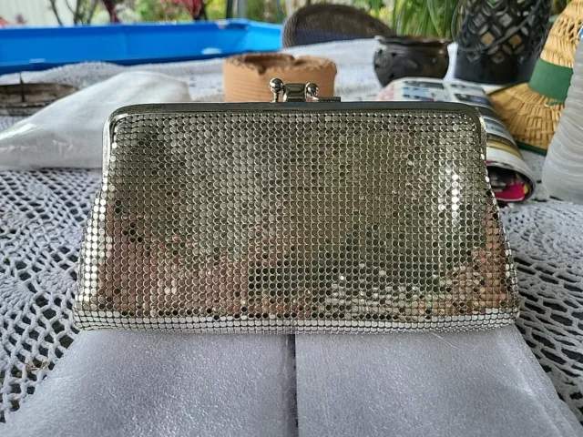 Oroton Silver Clutch Purse