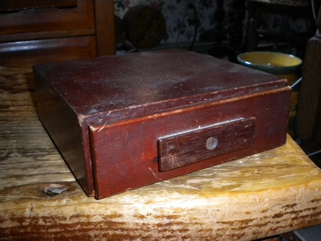 Bellissimo-Swartchild-Americano-Legno-Tavolo-Top--Orologio Da Taschino-Custodia Di Parti