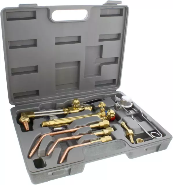 Oxygen & Acetylene Torch Kit – 10 Pc Welding Kit Metal Cutting Torch Kit, Portab