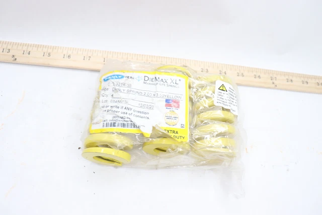 (3-Pk) DieMax XL Die Spring 2.000 x 3.50 Extra Heavy Load Yellow 9-32140-36