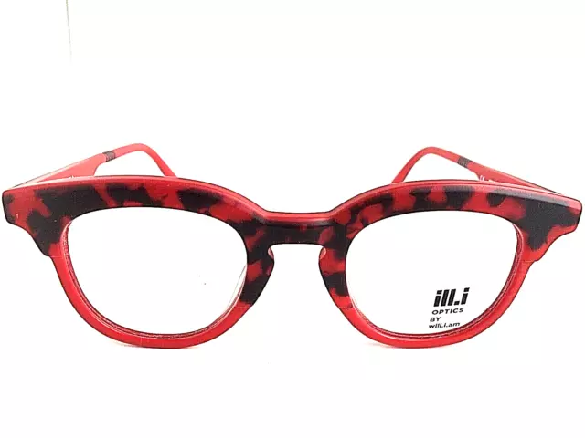 Nuevas gafas redondas rojas mate WILL.I.AM WA 004V03 47 mm