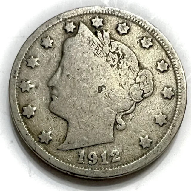 Liberty Head V Nickel 1912 5c Coin Collection