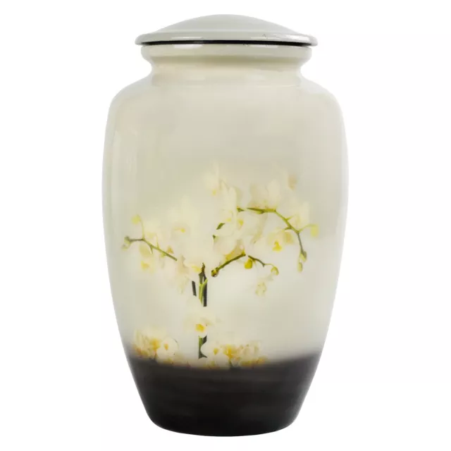 Urns for Ashes Adult Large Cremation Human Funeral Memorial With Peaceful Orchid