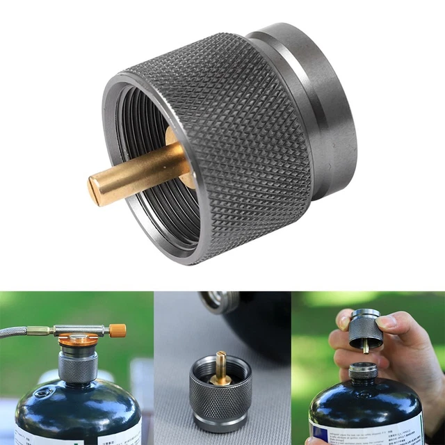 Nuevo adaptador cabezal de cartucho de gas adaptador de tanque de gas adaptador de estufa exterior